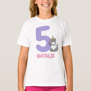 Camiseta Personalizado o Número de Aniversário do Pastel 