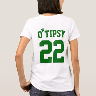 Camiseta Personalizado O Tipsy Shamrock Engraçado Dia de Sã