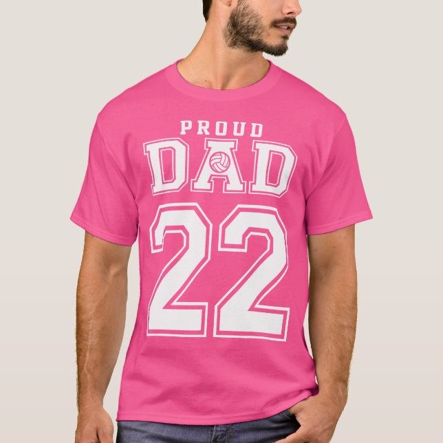 Camiseta Personalizado Pai de Voleibol Ortopolho Número 22  (Frente)