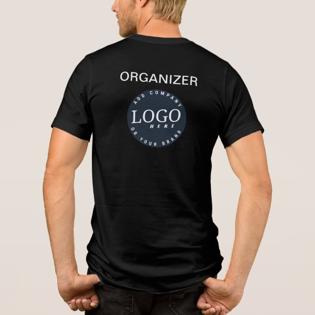 Camiseta Personalizado para funcionários do site de logotip (Verso)