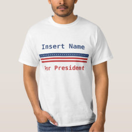 Camiseta Personalizado para o presidente