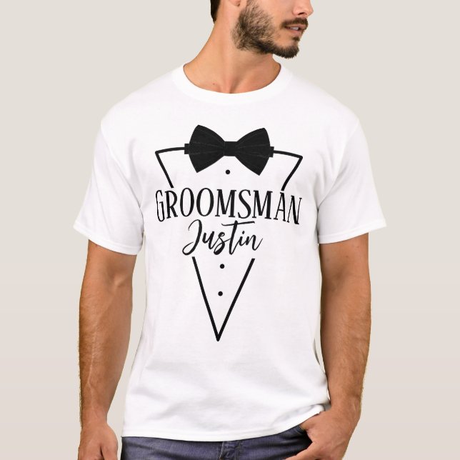 Camiseta Personalizado para Padrinho de casamento com Arco (Frente)