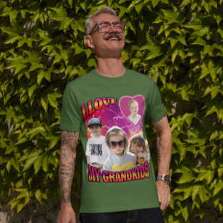 Camiseta Personalizado Personalizado Bootleg Adoro Netos