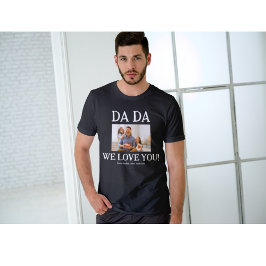 Camiseta Personalizado personalizado do Dia de os pais Dada