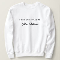 Personalizado Primeiro Natal Como Sra. Trendy