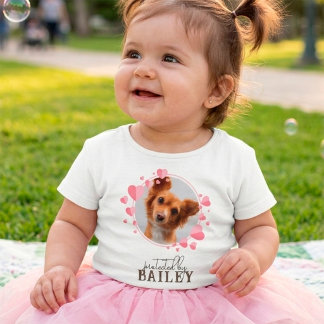 Camiseta Personalizado Protegido por Foto de Cachorro
