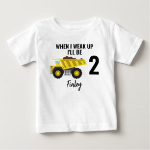 Camiseta Personalizado Quando eu acordar serei Dois, anos d