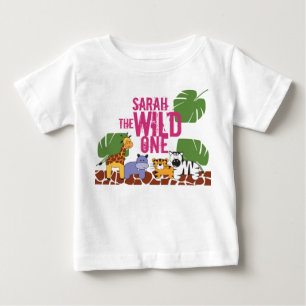 Camiseta Personalizado Sábio Um Safari Primeiro Aniversár