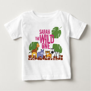 Camiseta Personalizado Sábio Um Safari Primeiro Aniversário