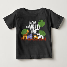 Camiseta Personalizado Safari WILD ONE primeiro aniversario
