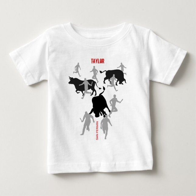 Camiseta Personalizado, San Fermin Pamplona, cererro / exec (Frente)