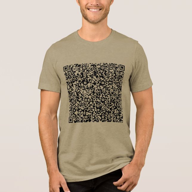 Camiseta Personalizado Seu Código QR Personalizado Informaç (Frente)