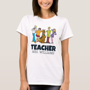 Camiseta Personalizado Toda a Turma 14 Professor Mystery