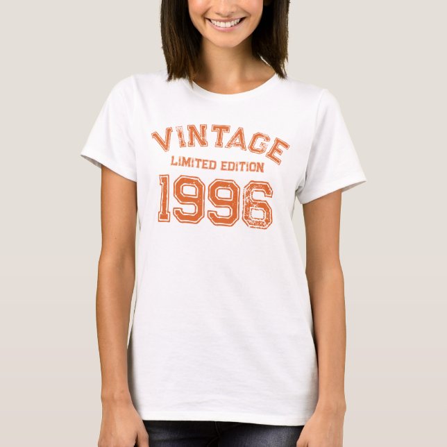 Camiseta Personalizado Vintage 1996  (Frente)