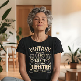 Camiseta Personalizado vintage 75º aniversário tema uísque
