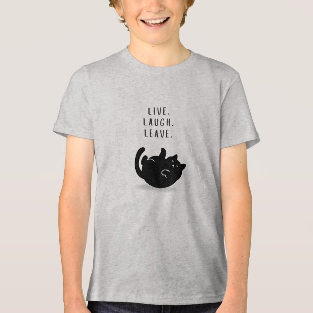 Camiseta Personalizado Viva Ria Deixe Gatos Engraçados Meni (Frente)
