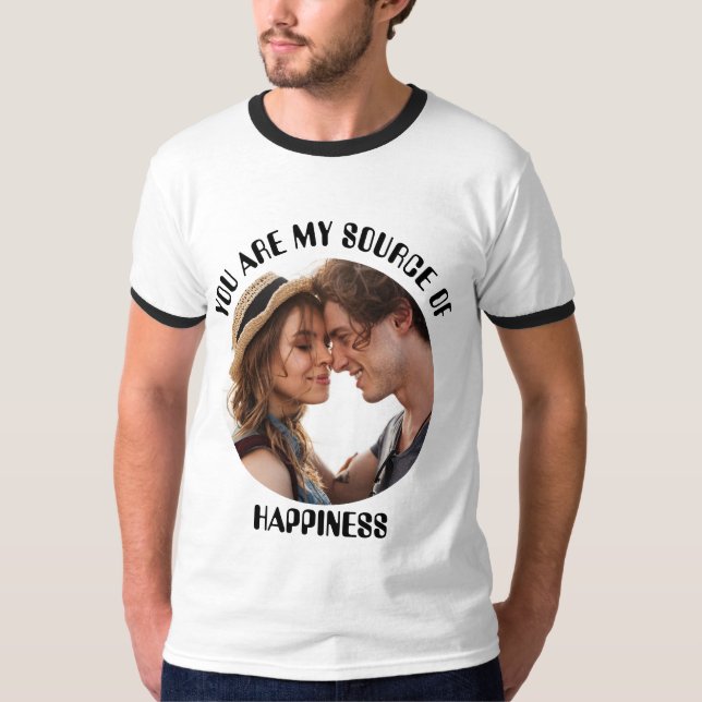 Camiseta Personalizado Você É Minha Fonte De Foto De Felici (Frente)