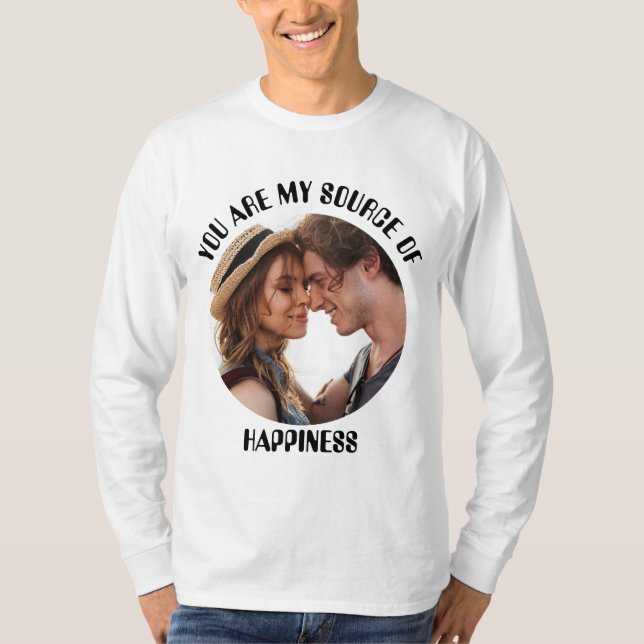 Camiseta Personalizado Você É Minha Fonte De Foto De Felici (Frente)