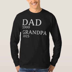 Camiseta Personalizado Vovô de Pai Personalizado para Anos 