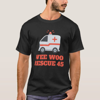 Camiseta Personalizado Wo Ambulance 1º Humor de Resposta T-