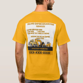 Camiseta Personalizar a construção do contratante geral de 
