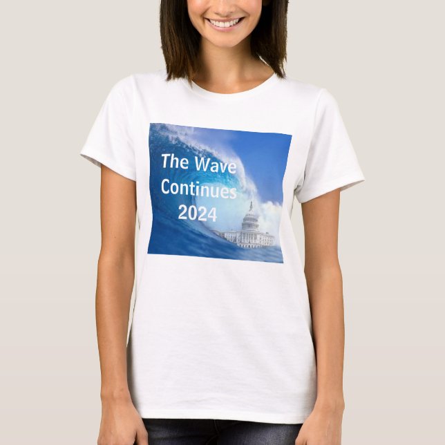Camiseta Personalizar a Eleição da Onda Azul 2024 (Frente)