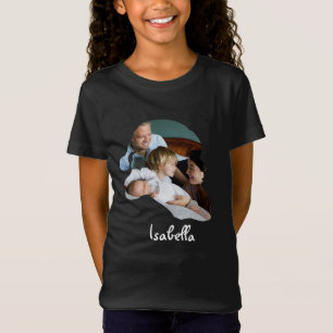 Camiseta Personalizar a foto de forma do Papai Noel da famí