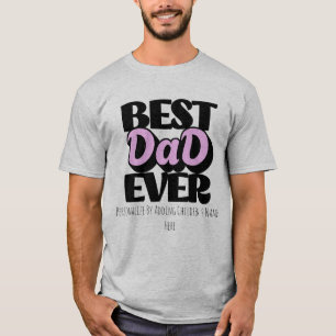 Camiseta Personalizar a melhor tipografia de Pai nunca Pret