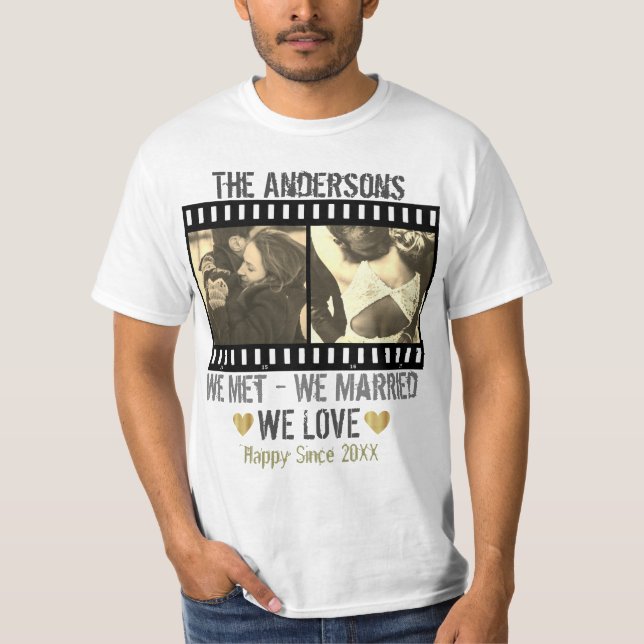 Camiseta Personalizar a sua fotografia e texto personalizad (Frente)