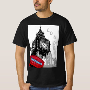 Camiseta Personalizar a tendência de Torre de Relógio Ben d