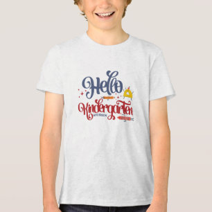 Camiseta Personalizar a Tipografia do Jardim de Infância