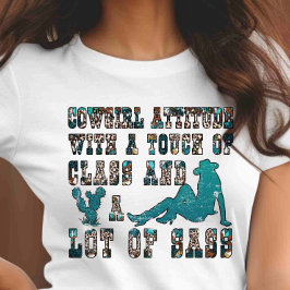 Camiseta Personalizar a vaqueira do touro de cavalos trasei