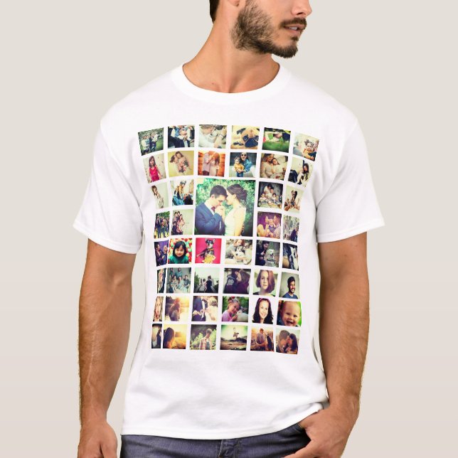 Camiseta Personalizar adição da sua própria fotografia (Frente)
