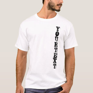 Camiseta Personalizar Adicionar seu Modelo de Texto Clássi