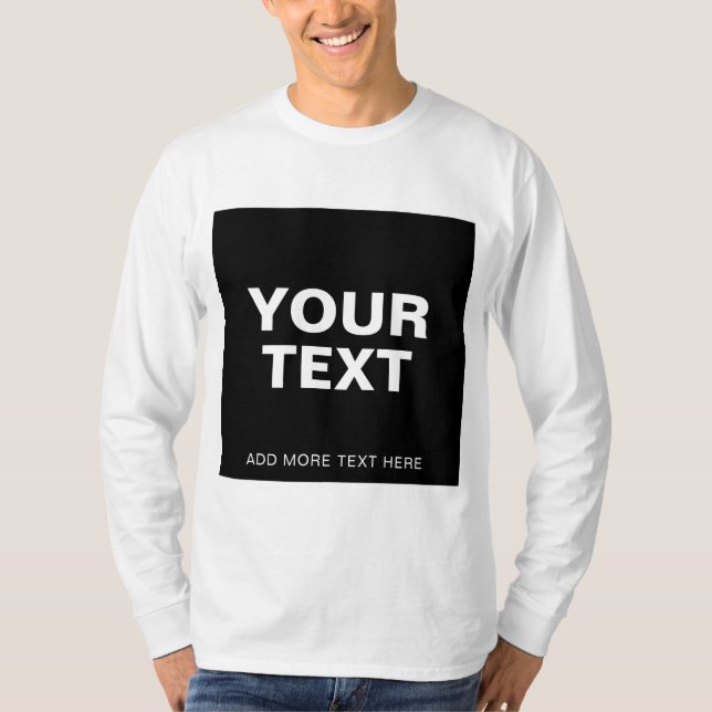 Camiseta Personalizar Adicionar Seu Nome De Texto Mens De F (Frente)