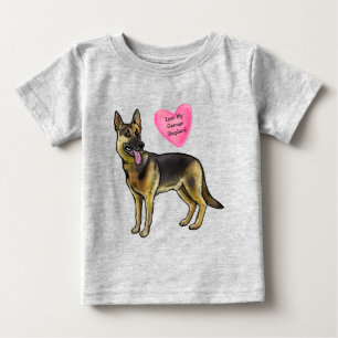 Camiseta Personalizar Amor Meu Cachorro Pastor Alemão