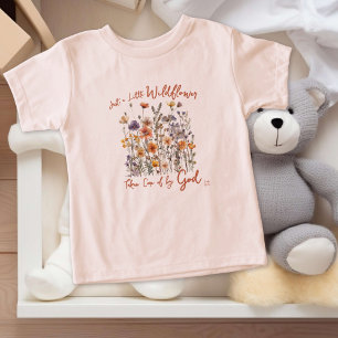 Camiseta Personalizar apenas um pequeno Deus de flor selvag