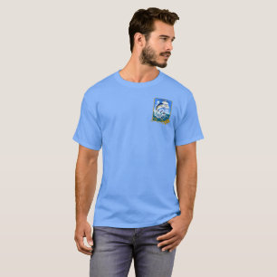 Camiseta Personalizar Barco de Pesca Esportiva no Oceano Em