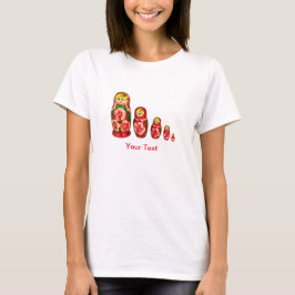 Camiseta Personalizar bonecas Matryoshka russas