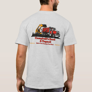 Camiseta Personalizar Caminhão de Cascalho Skid Steer Empre
