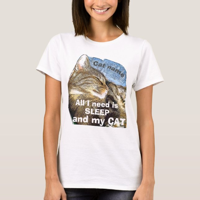Camiseta Personalizar Camisa-T do Cat Nap (Frente)