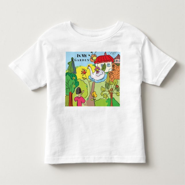 Camiseta Personalizar Cartoon No Meu Jardim (Frente)