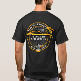 Camiseta Personalizar Carwash Detailer Frente e Verso Doura