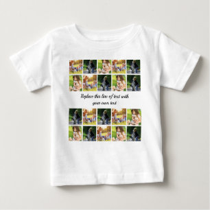 Camiseta Personalizar colagem e texto de fotos