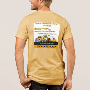 Camiseta Personalizar Construtor Geral de Escavação Constru