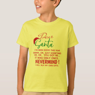 Camiseta Personalizar crianças Caros Papais noeis Engraçado
