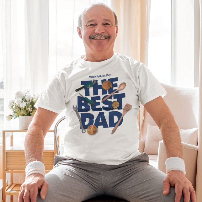 Camiseta Personalizar Dia de os pais Feliz | O melhor Pai (Criador carregado)