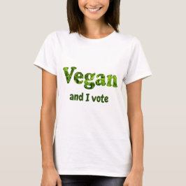 Camiseta Personalizar eleitor ativista do Vegan