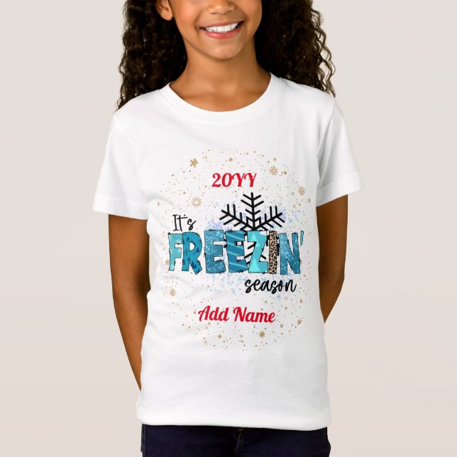 Camiseta Personalizar estação de congelando (Frente)