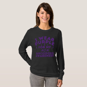 Camiseta Personalizar Eu Visto Roxo Para Minha Sarcoidose P